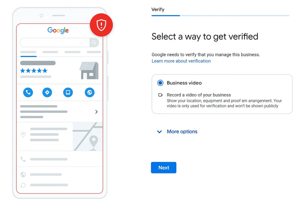 Google My Business Verification Methods