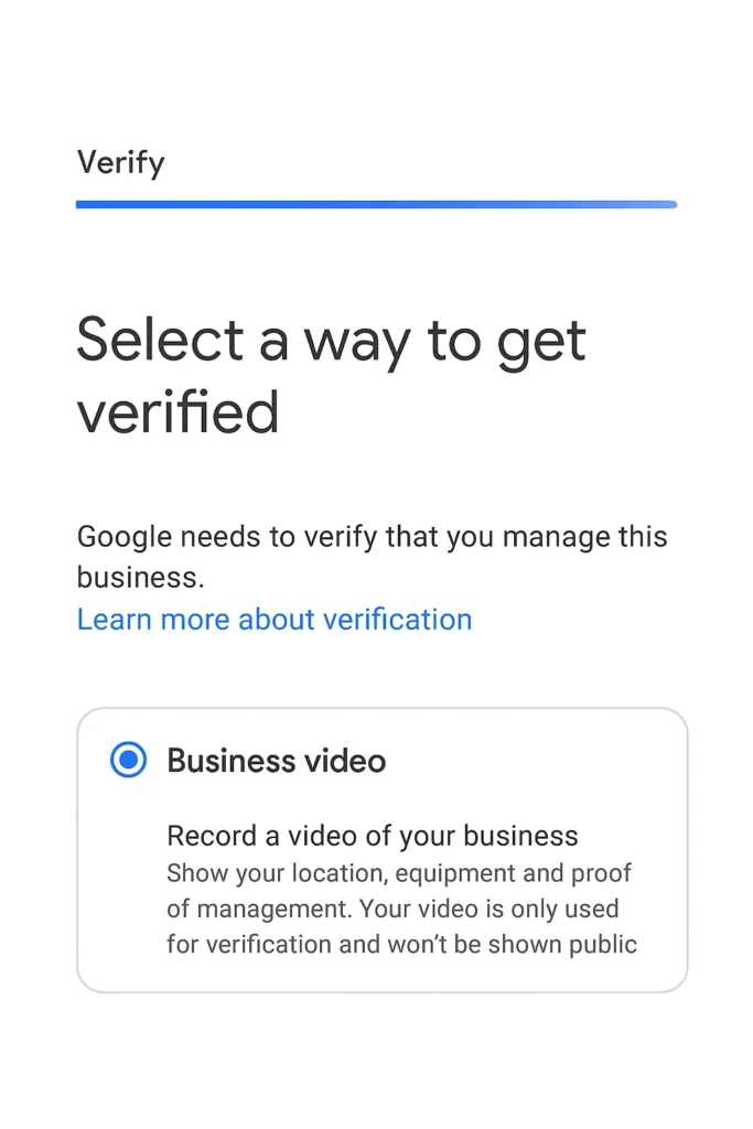 Video Verification: