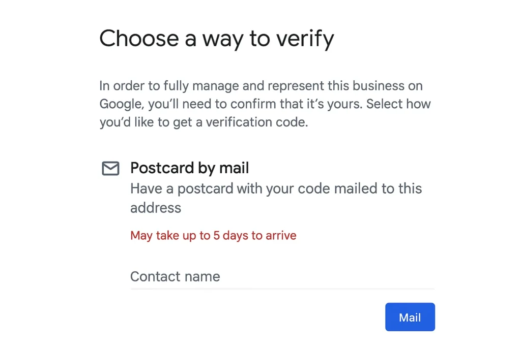 Postcard Verification