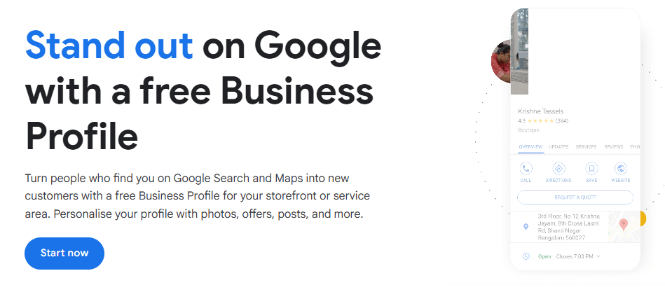 Create Google Business Account