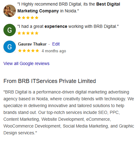 Write From The Business Description: