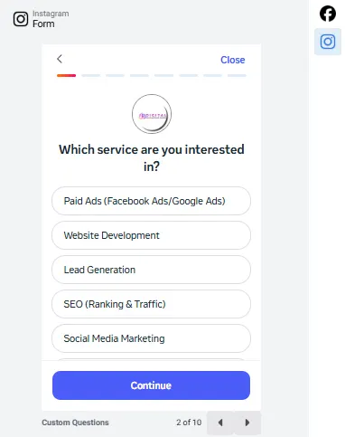 Create the Instant Form